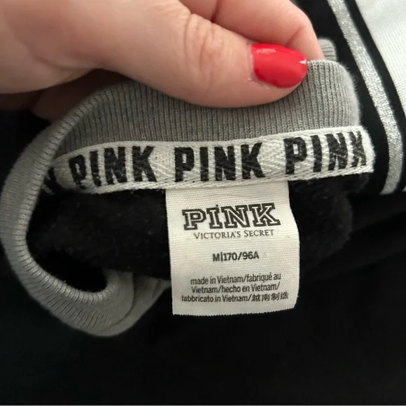 PINK Victoria's Secret Black and Gray Sweater - Picture 6 of 6